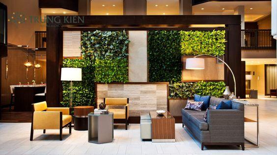 Vườn tường phòng khách